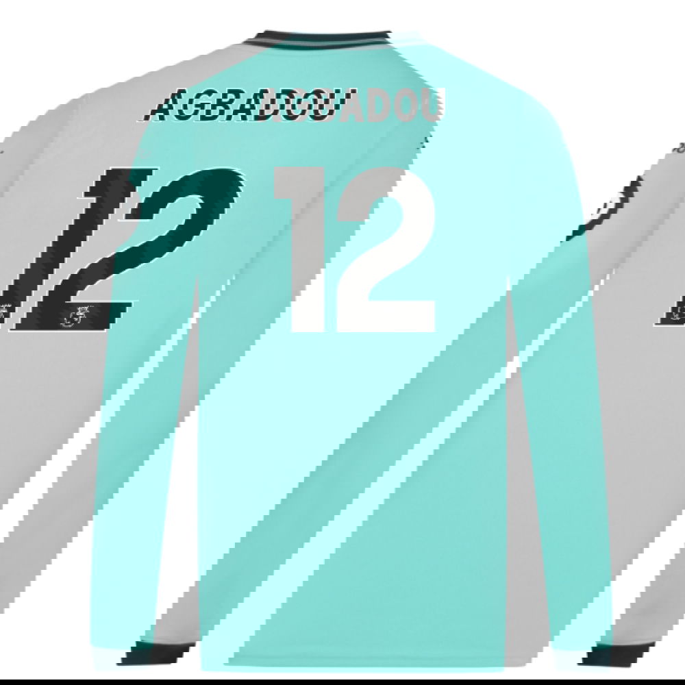 2025-2026 Wolves Long Sleeve Away Shirt (Agbadou 12)