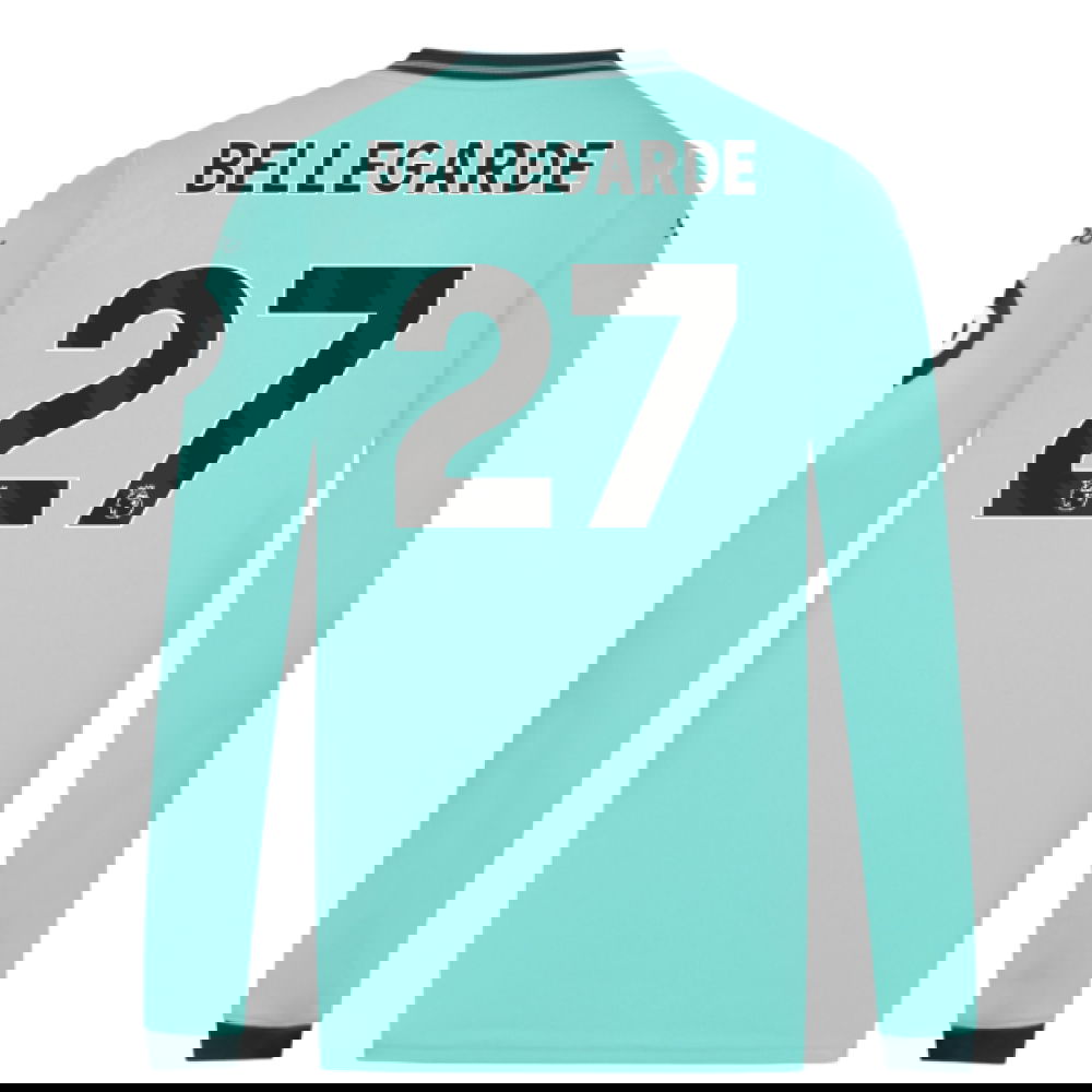 2025-2026 Wolves Long Sleeve Away Shirt (Bellegarde 27)