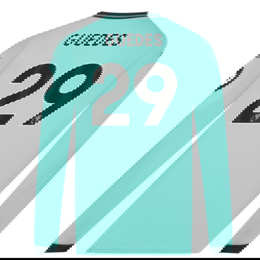 2025-2026 Wolves Long Sleeve Away Shirt (Guedes 29)