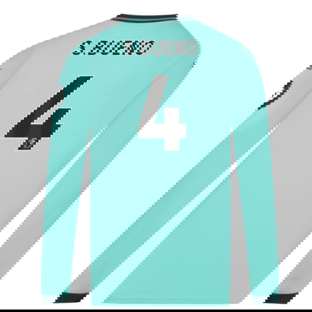 2025-2026 Wolves Long Sleeve Away Shirt (S.Bueno 4)