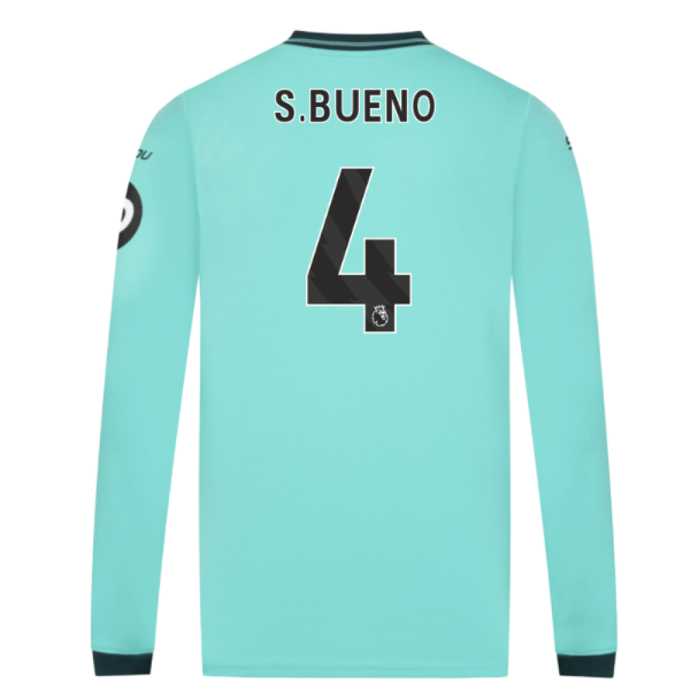 2025-2026 Wolves Long Sleeve Away Shirt (S.Bueno 4)