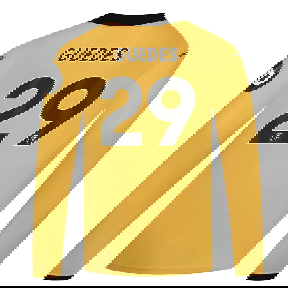 2025-2026 Wolves Long Sleeve Home Shirt - Kids (Guedes 29)