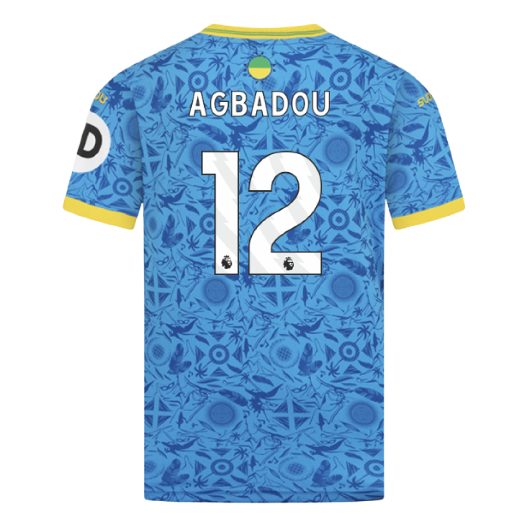 2025-2026 Wolves Third Shirt (Kids) (Agbadou 12)