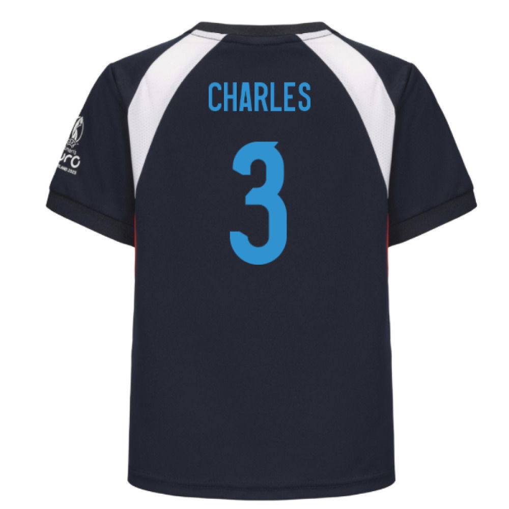 2025 England WEC Poly T-Shirt (Navy) - Kids (CHARLES 3)