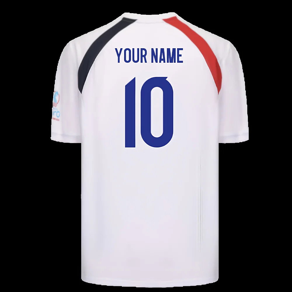 2025 England WEC Poly T-Shirt (White) - Mens (Your Name)