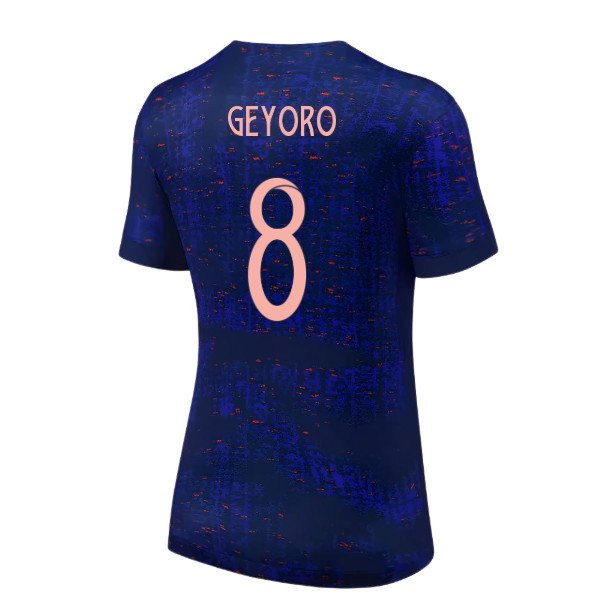 2025 France Womens Team Home Shirt (Unisex) - Ladies (Geyoro 8)