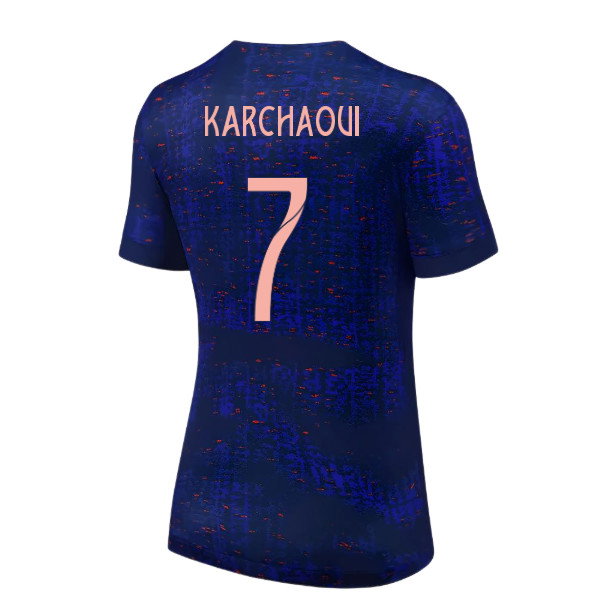 2025 France Womens Team Home Shirt (Unisex) - Ladies (Karchaoui 7)
