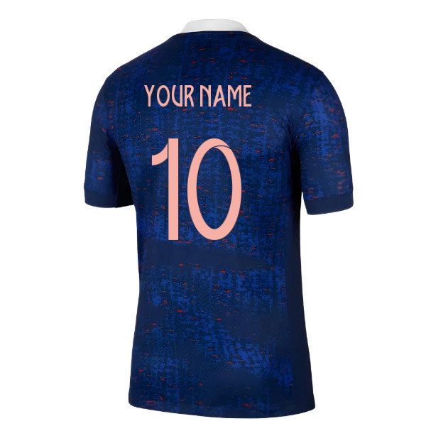 2025 France Womens Team Home Shirt (Unisex) (Your Name)