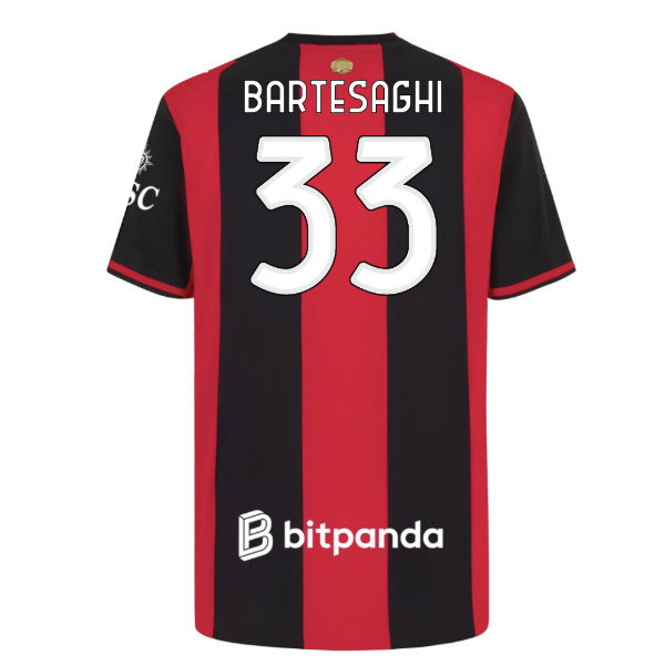 2026-2027 AC Milan Authentic Home Shirt (Bartesaghi 33)