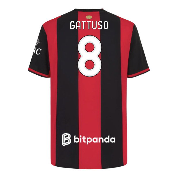 2026-2027 AC Milan Authentic Home Shirt (Gattuso 8)
