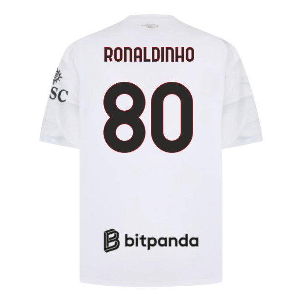 2026-2027 AC Milan Away Shirt (Ronaldinho 80)