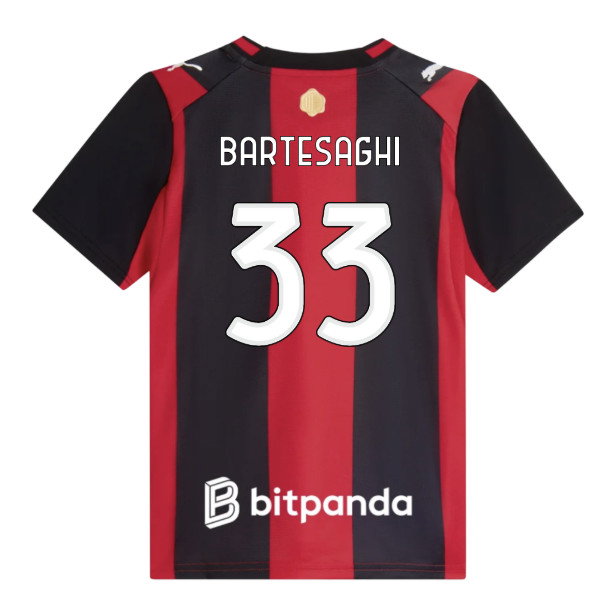 2026-2027 AC Milan Home Shirt (Kids) (Bartesaghi 33)