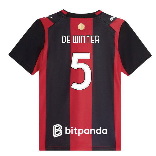 2026-2027 AC Milan Home Shirt (Kids) (De Winter 5)