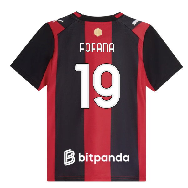 2026-2027 AC Milan Home Shirt (Kids) (Fofana 19)