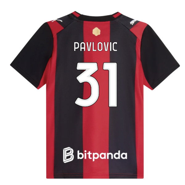 2026-2027 AC Milan Home Shirt (Kids) (Pavlovic 31)
