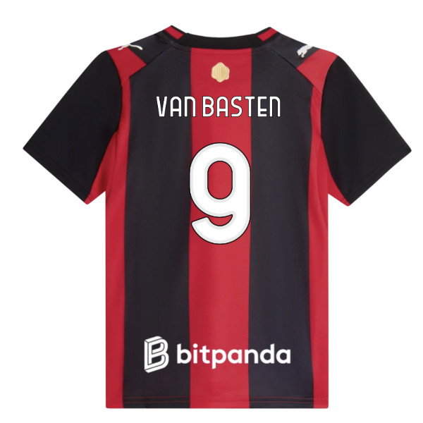 2026-2027 AC Milan Home Shirt (Kids) (Van Basten 9)