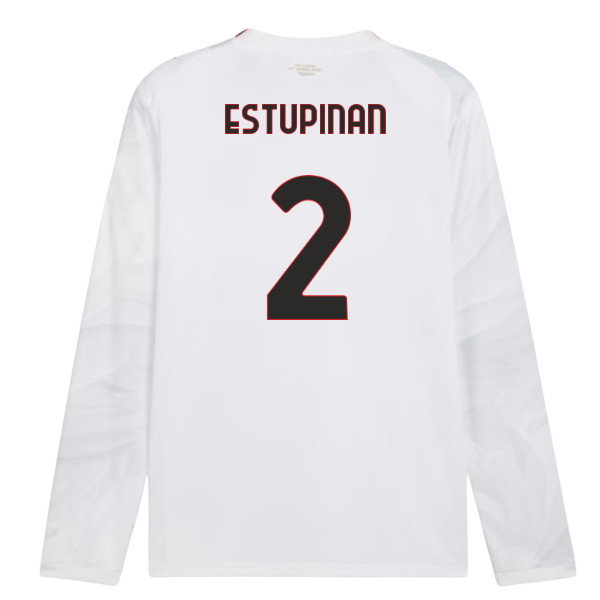 2026-2027 AC Milan Long Sleeve Away Shirt (Estupinan 2)