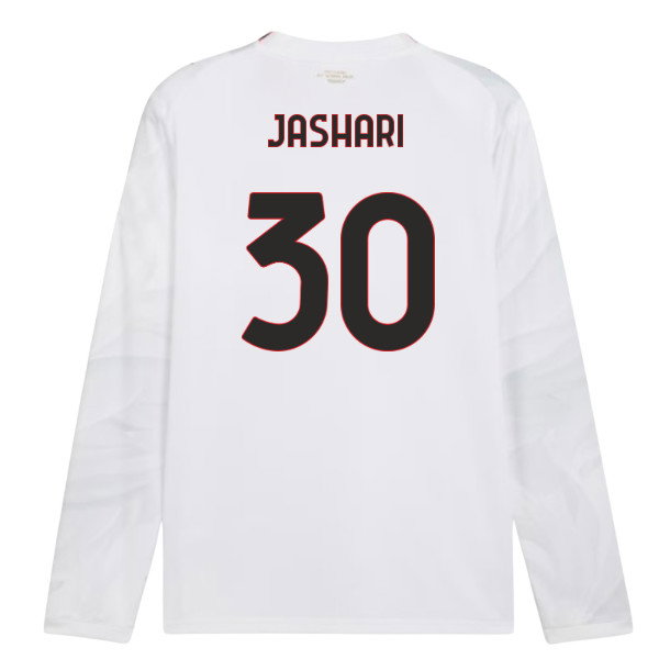 2026-2027 AC Milan Long Sleeve Away Shirt (Jashari 30)