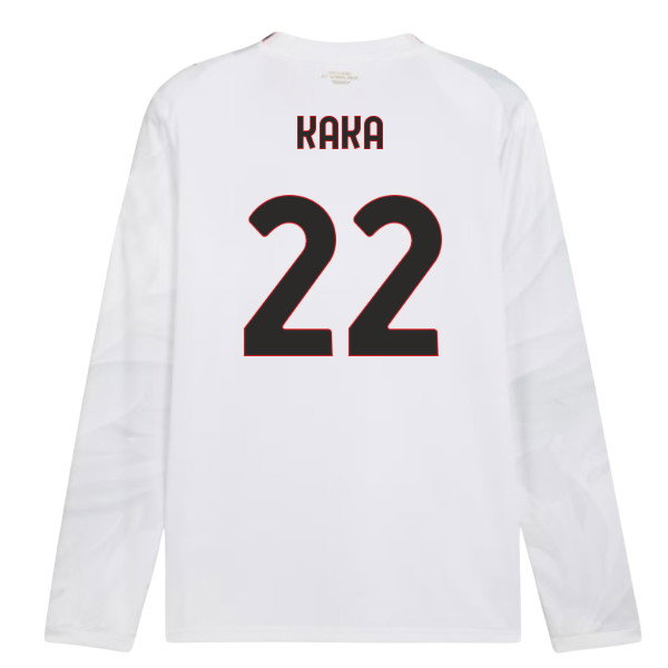 2026-2027 AC Milan Long Sleeve Away Shirt (Kaka 22)