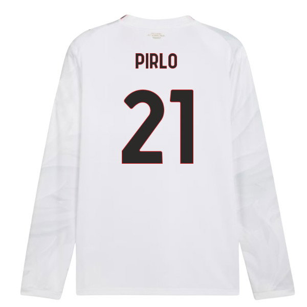 2026-2027 AC Milan Long Sleeve Away Shirt (Pirlo 21)