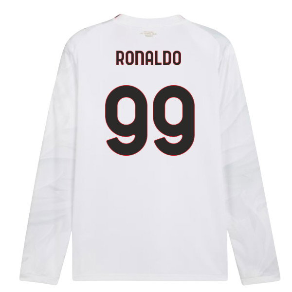 2026-2027 AC Milan Long Sleeve Away Shirt (Ronaldo 99)