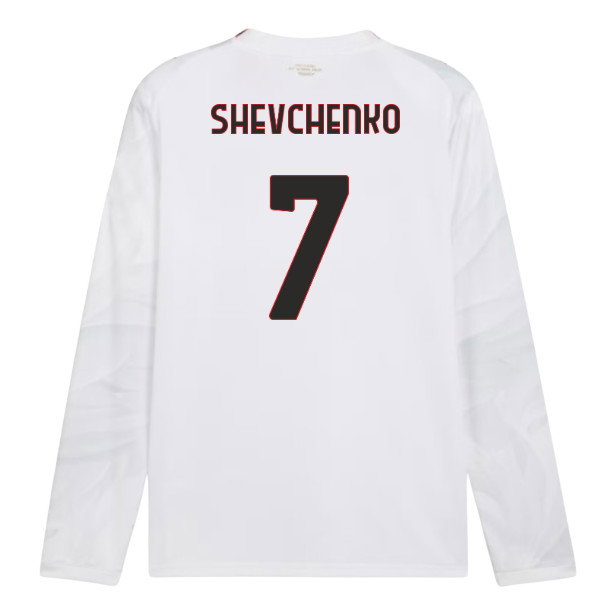 2026-2027 AC Milan Long Sleeve Away Shirt (Shevchenko 7)