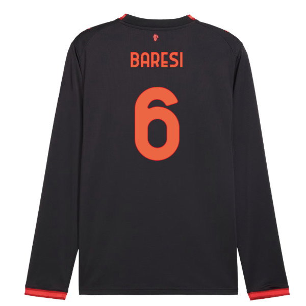 2026-2027 AC Milan Long Sleeve Third Shirt (Baresi 6)