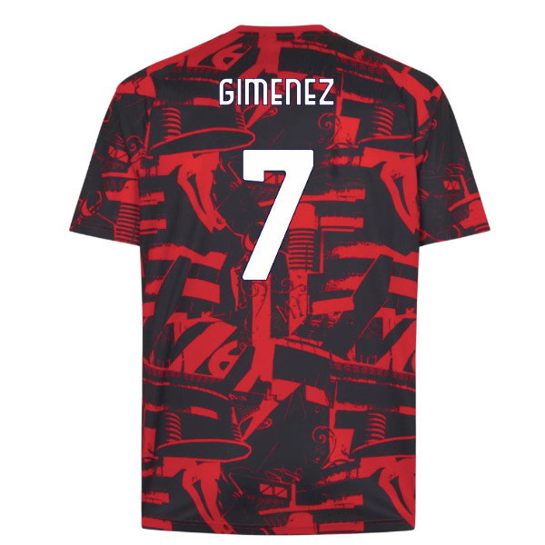 2026-2027 AC Milan Warm Up Jersey (Red) (Gimenez 7)