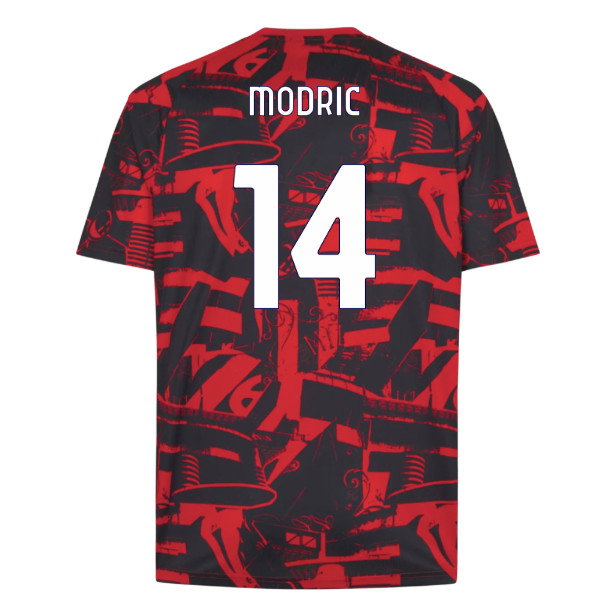 2026-2027 AC Milan Warm Up Jersey (Red) (Modric 14)