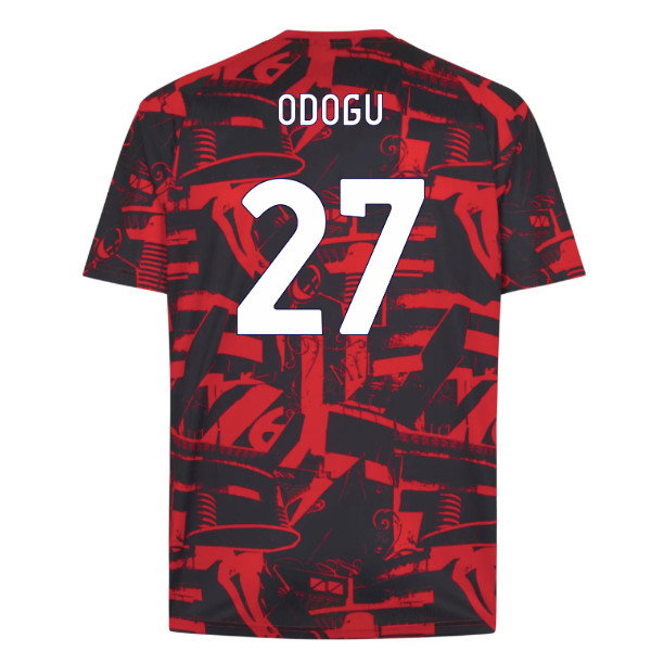 2026-2027 AC Milan Warm Up Jersey (Red) (Odogu 27)