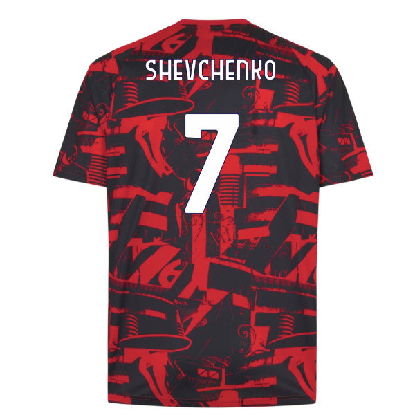 2026-2027 AC Milan Warm Up Jersey (Red) (Shevchenko 7)