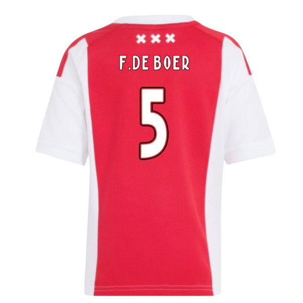 2026-2027 Ajax Home Little Boys Mini Kit (F.De Boer 5)
