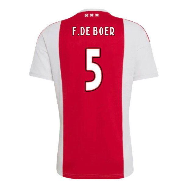 2026-2027 Ajax Home Shirt (Kids) (F.De Boer 5)
