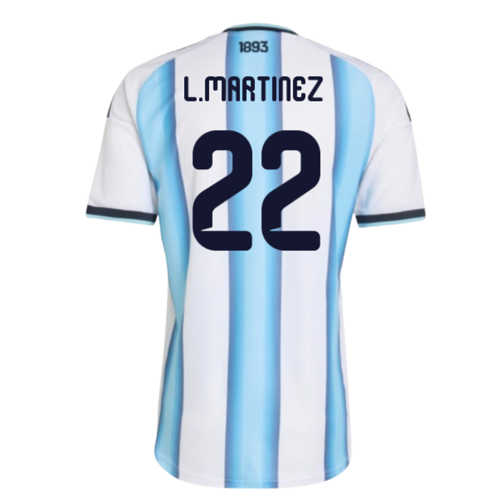 2026-2027 Argentina Authentic Home Shirt (L.Martinez 22)