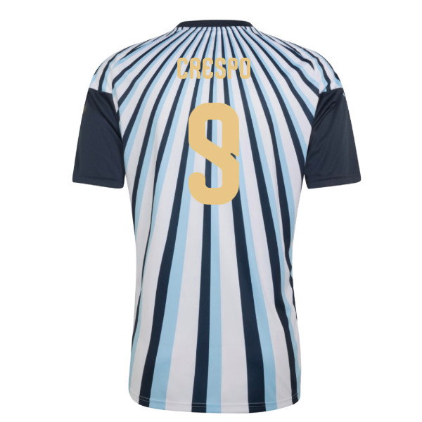 2026-2027 Argentina Home Pre-Match Shirt (White) (Crespo 9)
