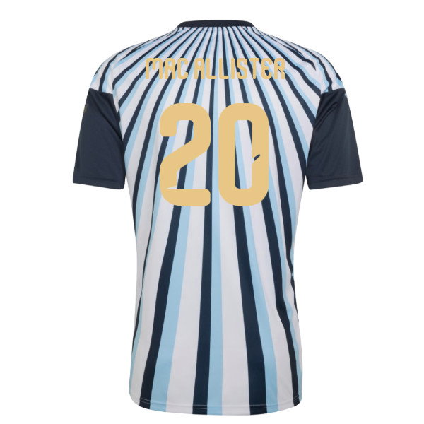 2026-2027 Argentina Home Pre-Match Shirt (White) (Mac Allister 20)