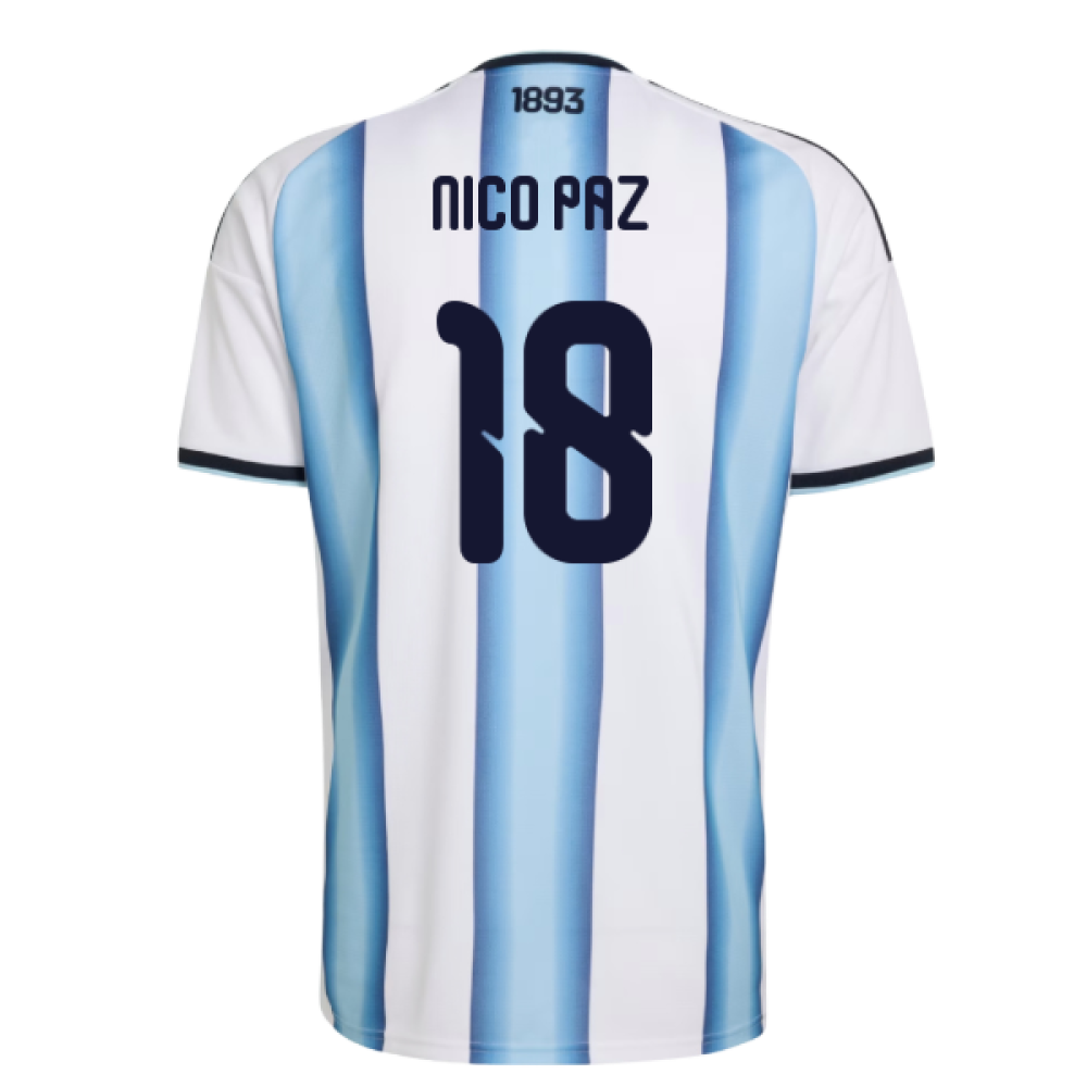 2026-2027 Argentina Home Shirt (Nico Paz 18)