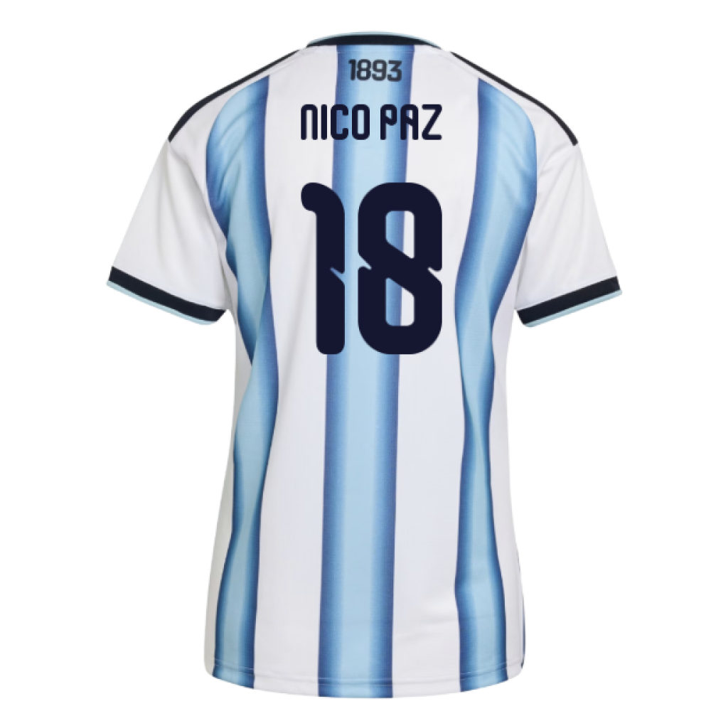 2026-2027 Argentina Home Shirt (Womens) (Nico Paz 18)