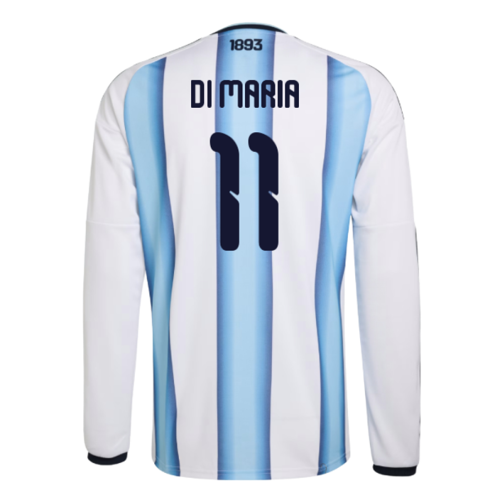 2026-2027 Argentina Long Sleeve Home Shirt (Di Maria 11)