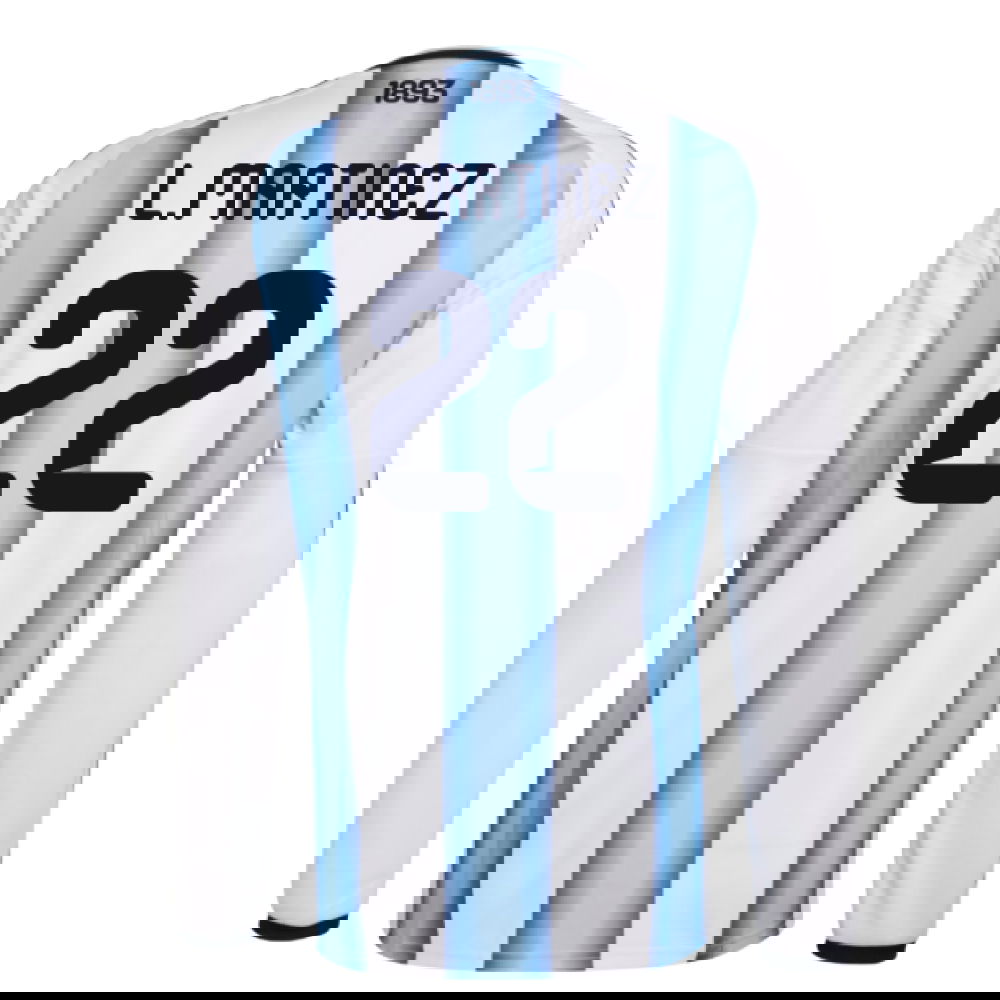 2026-2027 Argentina Long Sleeve Home Shirt (L.Martinez 22)
