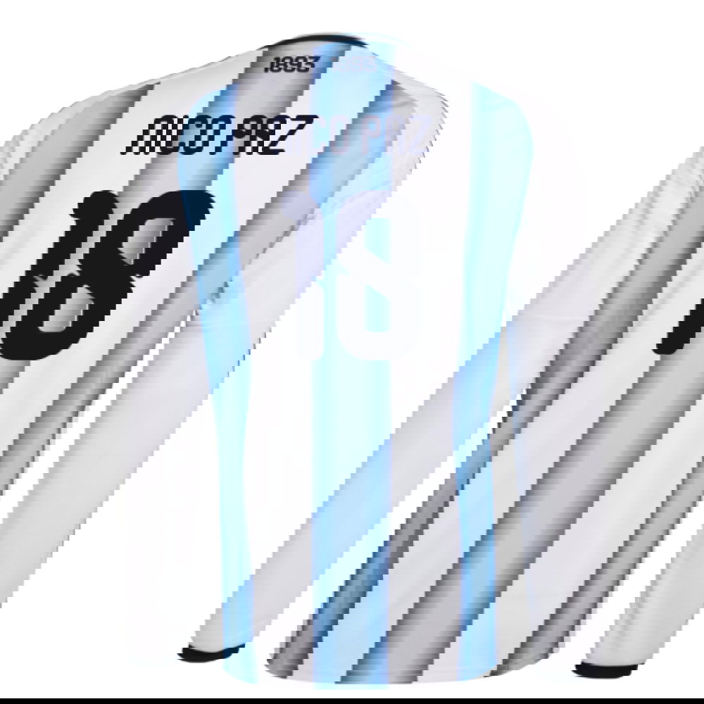 2026-2027 Argentina Long Sleeve Home Shirt (Nico Paz 18)