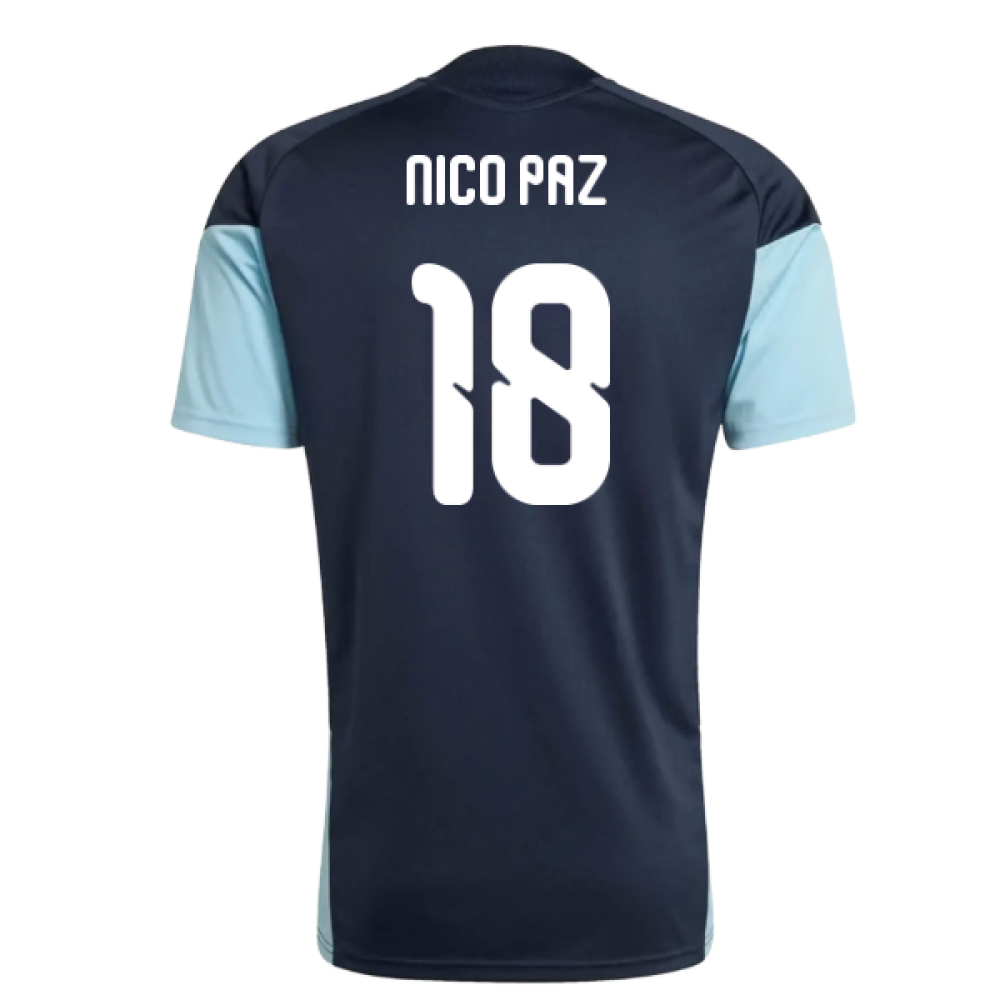 2026-2027 Argentina Training Jersey (Night Navy) (Nico Paz 18)