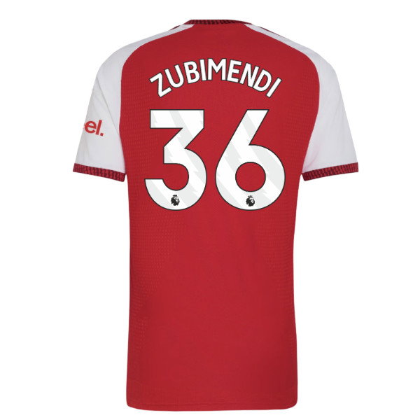 2026-2027 Arsenal Authentic Home Shirt (Zubimendi 36)