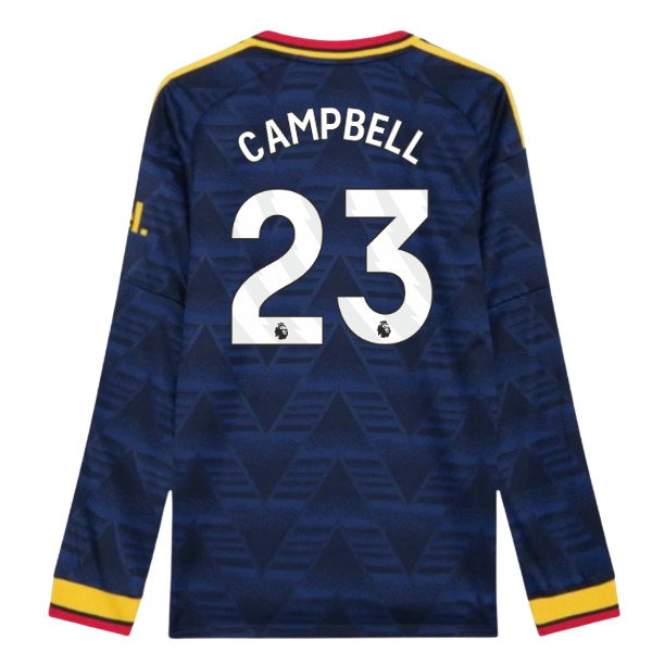 2026-2027 Arsenal Authentic Long Sleeve Away Shirt (Campbell 23)