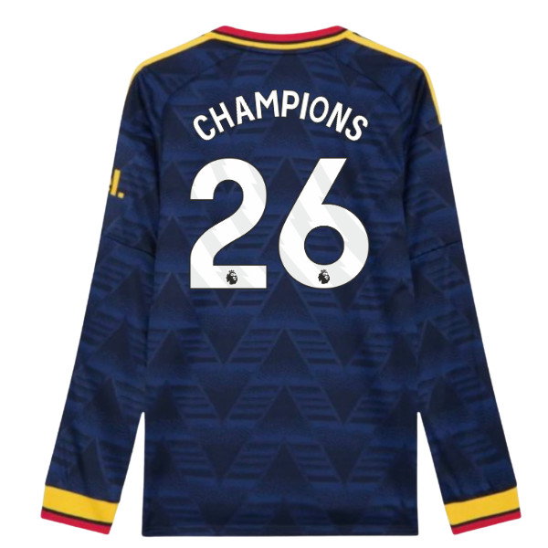2026-2027 Arsenal Authentic Long Sleeve Away Shirt (Champions 26)