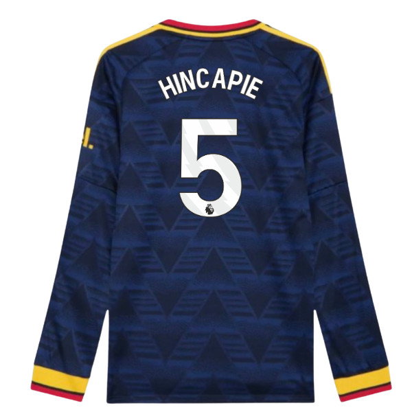 2026-2027 Arsenal Authentic Long Sleeve Away Shirt (Hincapie 5)