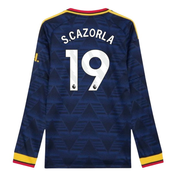 2026-2027 Arsenal Authentic Long Sleeve Away Shirt (S.Cazorla 19)