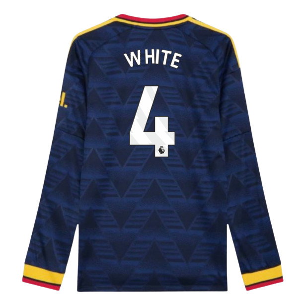 2026-2027 Arsenal Authentic Long Sleeve Away Shirt (White 4)