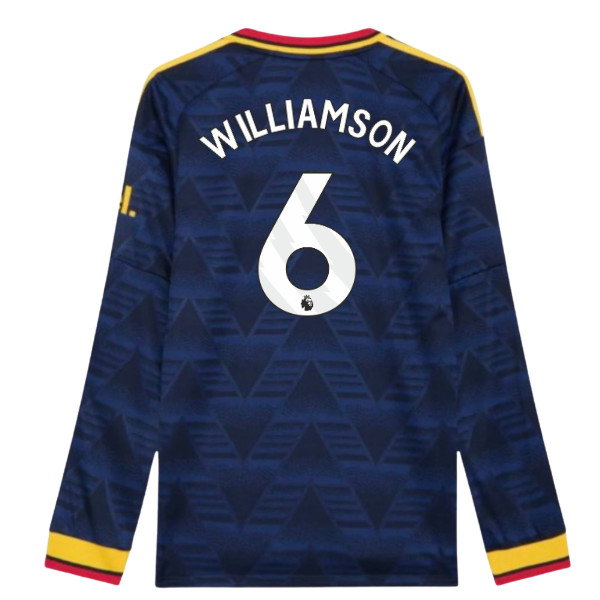 2026-2027 Arsenal Authentic Long Sleeve Away Shirt (Williamson 6)