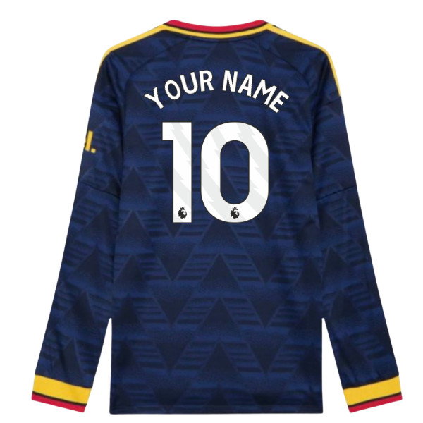 2026-2027 Arsenal Authentic Long Sleeve Away Shirt (Your Name)
